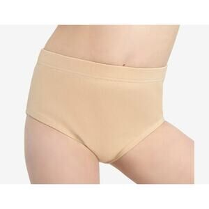 Capezio Girls Nude Dance Brief TB111C Size I Intermediate Child 6/6X